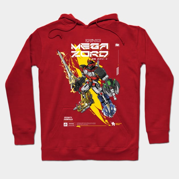 Power Rangers Megazord T-Shirt Tee Hoodie by harfyzakaria